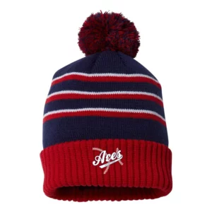 Aces Baseball Striped Beanie